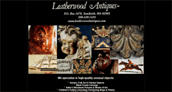 Desktop Screenshot of leatherwoodantiques.com