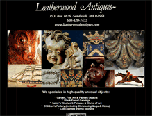 Tablet Screenshot of leatherwoodantiques.com